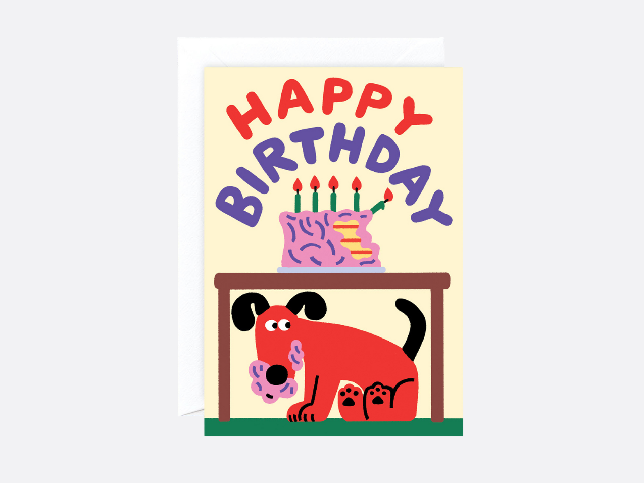 Dog Ate the Cake - Birthday Card