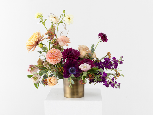 Berries & Cream Flower Arrangement