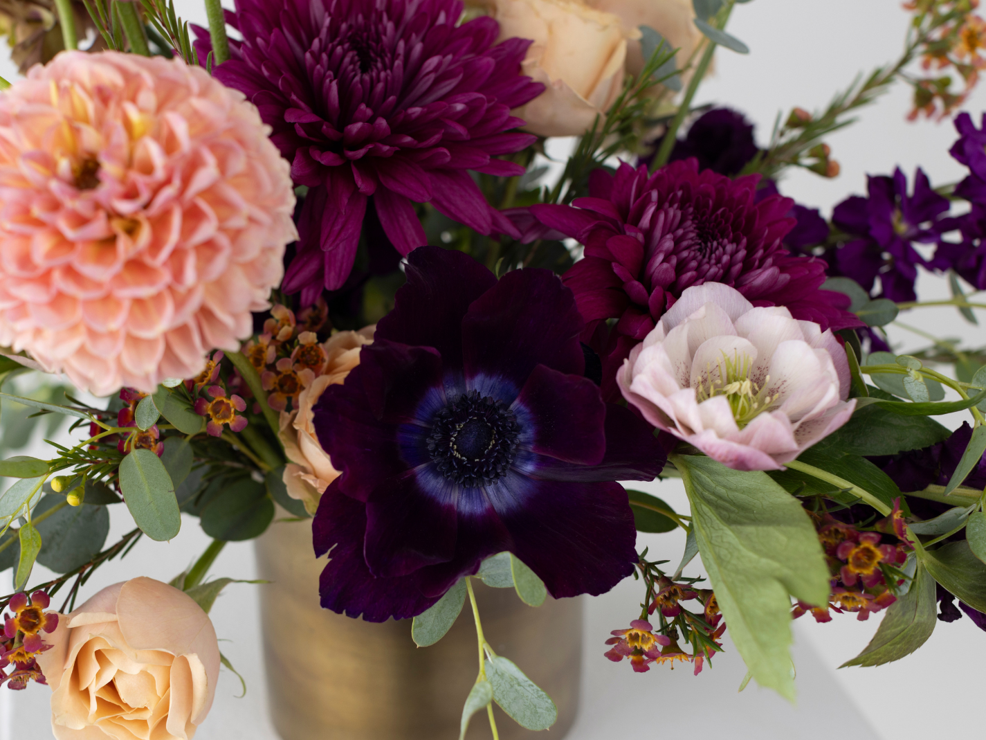 Berries & Cream Flower Arrangement