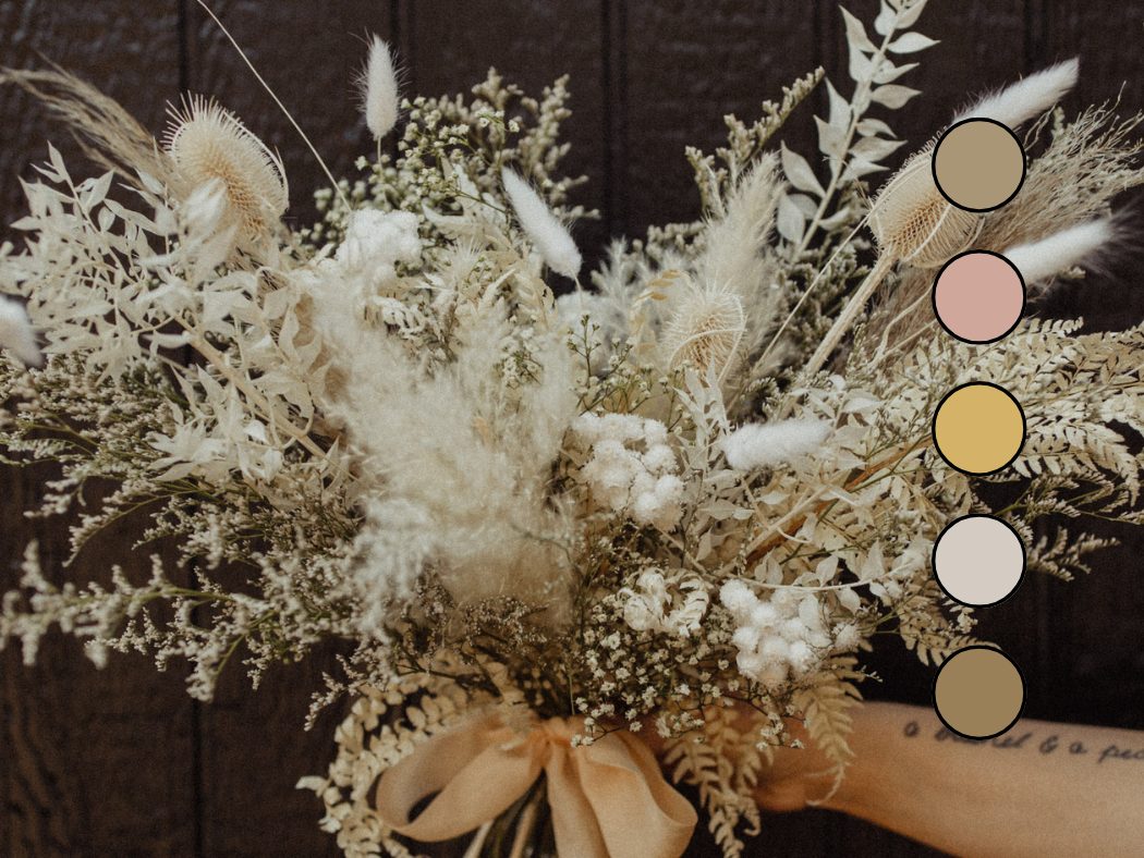 Boho Dried | Elopement  / Intimate Wedding Bouquet