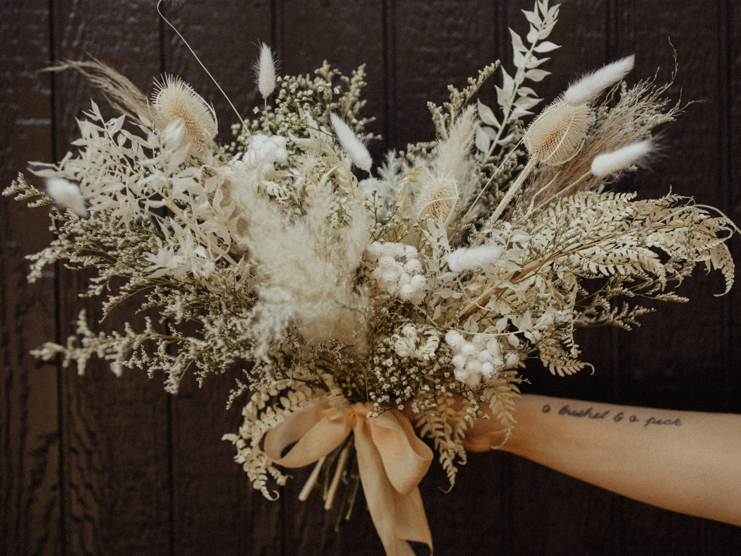 Boho Dried | Elopement  / Intimate Wedding Bouquet