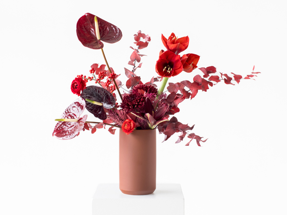 Cadmium Red Flower Arrangement