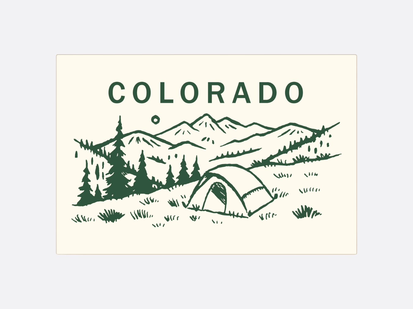Camp Colorado Postcard