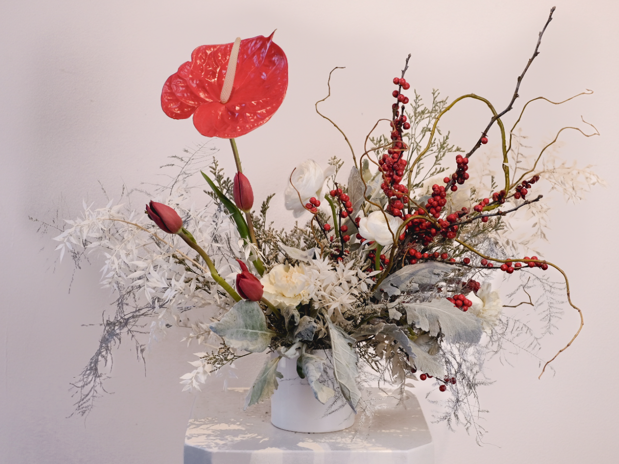 The Candy Cane Flower Arrangement