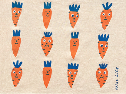 Carrot Tea Towel