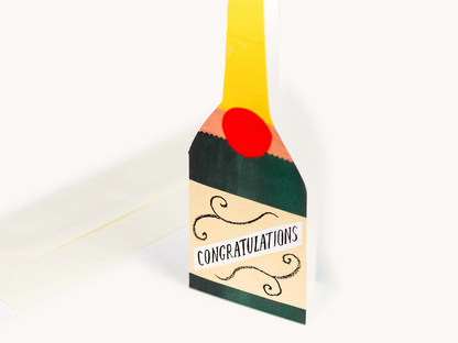 Congratulations Champagne - Congratulations Card