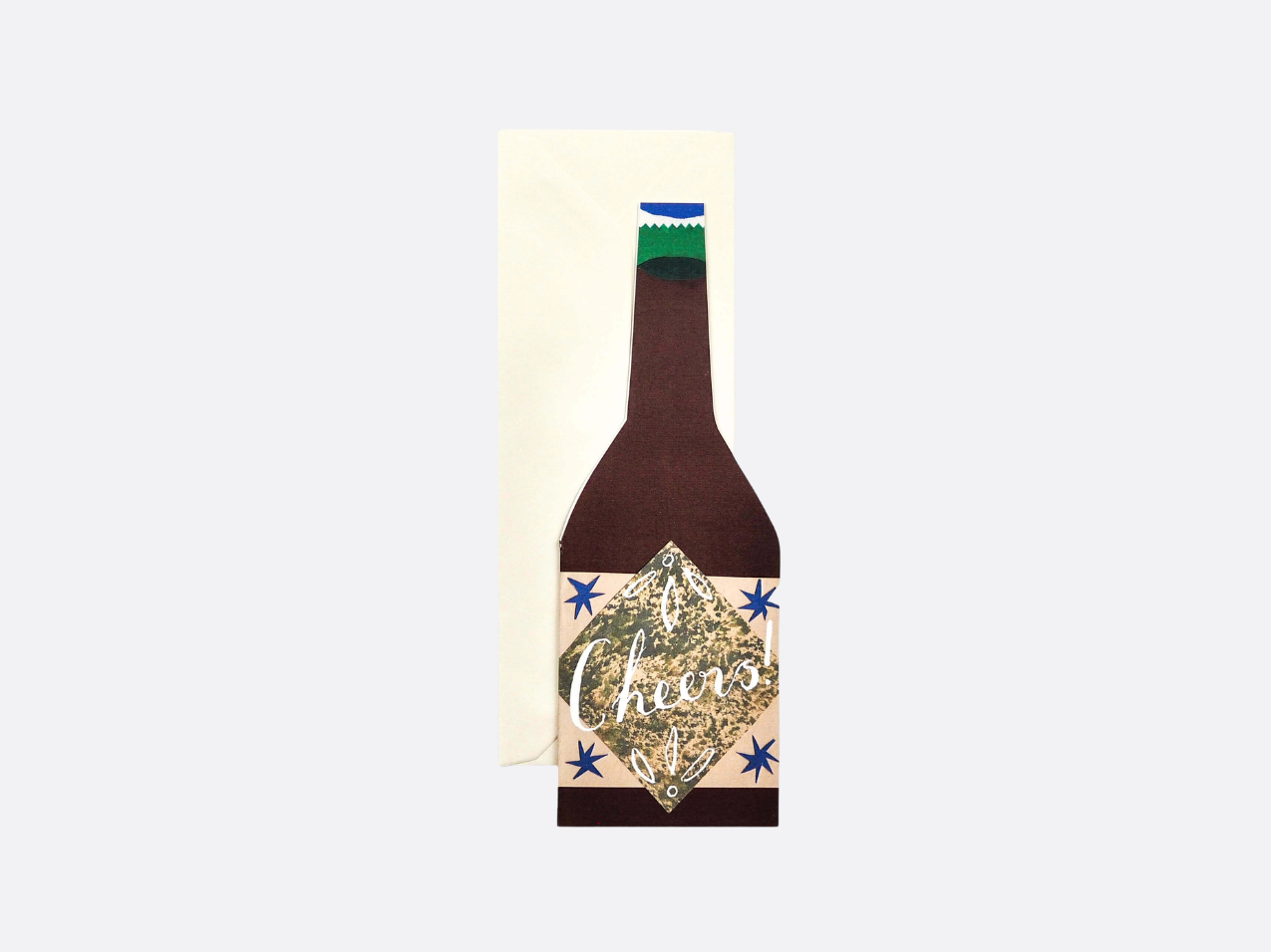 Cheers Bottle Shaped Card! - Everyday Card