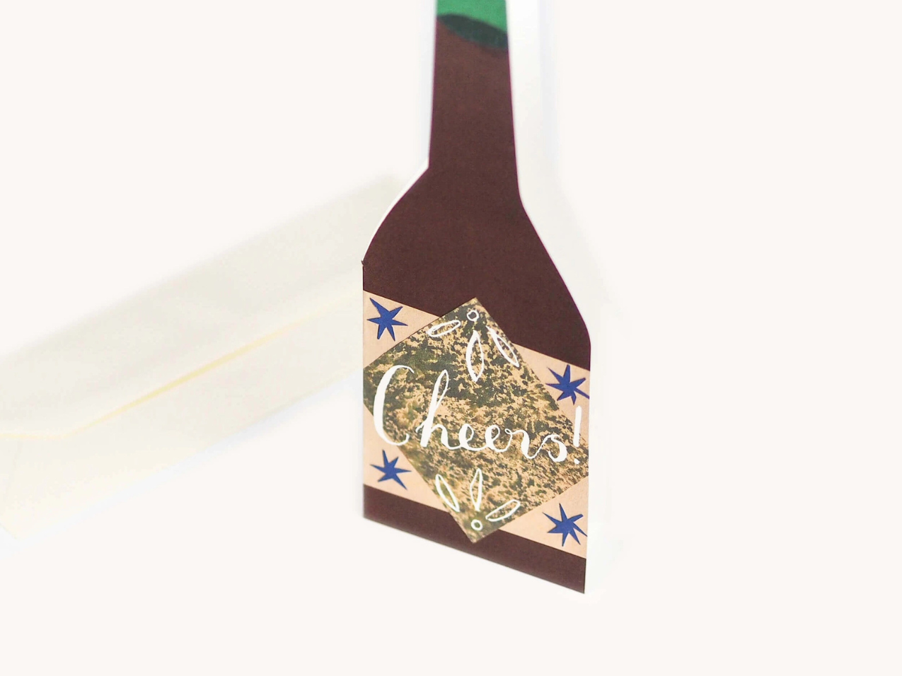 Cheers Bottle Shaped Card! - Everyday Card