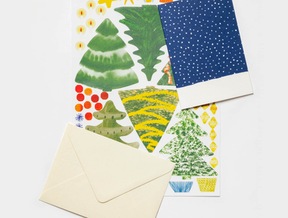 "Make Your Own" Christmas Card - Christmas Tree Set