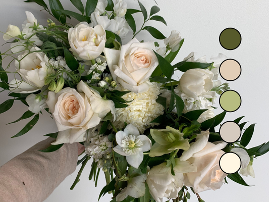 Classic Whites + Greens | Elopement / Intimate Wedding Bouquet