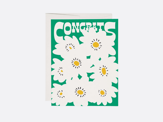 Congrats Poppies - Greeting Card