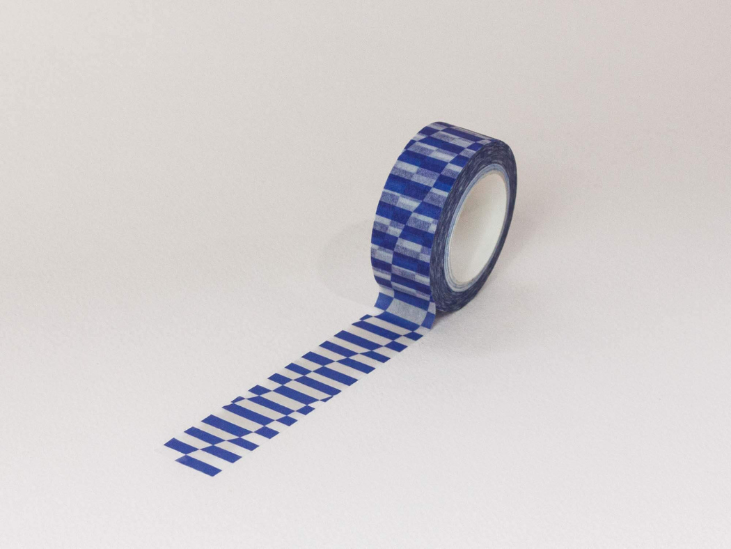 Lean Ennui 15mm • Leaning Checkerboard Washi Tape