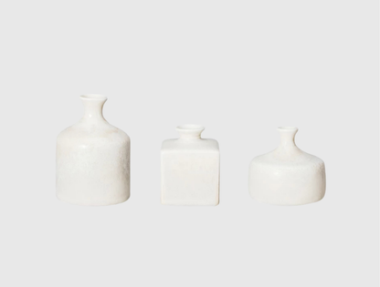Stoneware White Vases