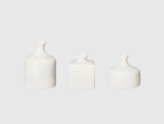 Stoneware White Vases