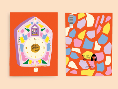 Cuckoo Clock - Birthday Card