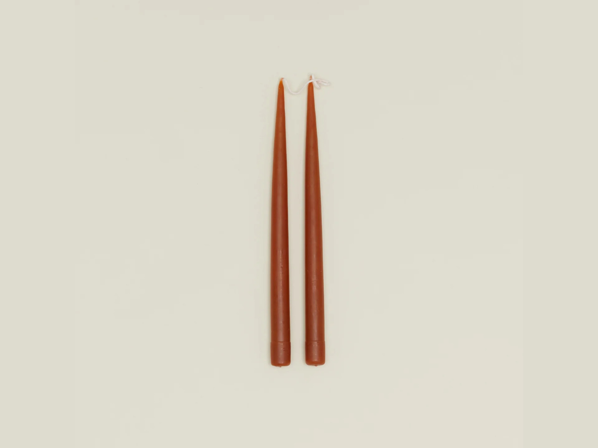 Danica Hand-Dipped Candle - Set of 2 - Rust