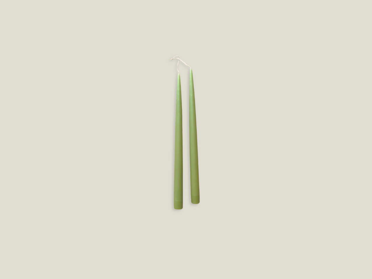 Danica Hand-Dipped Candle - Set of 2 - Willow Green