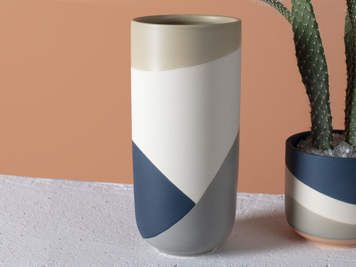 Dark Blue Colorway Vase