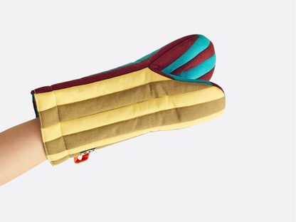Oven Mitt - Dragonfly Stripe Quilted