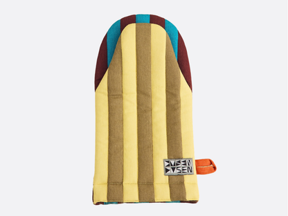 Oven Mitt - Dragonfly Stripe Quilted