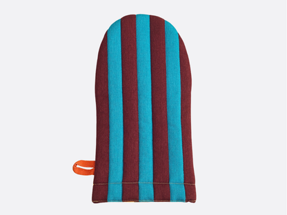 Oven Mitt - Dragonfly Stripe Quilted