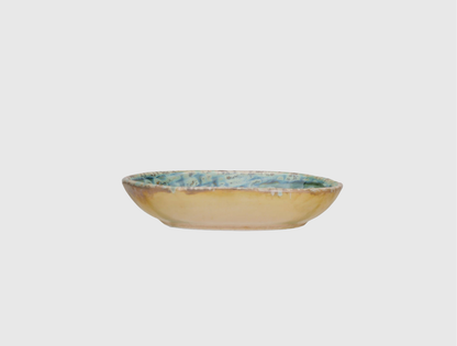 Embossed Stoneware Dish