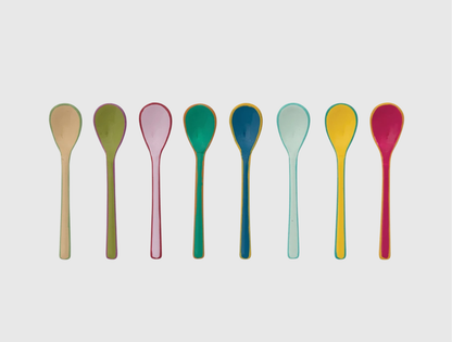 Enameled Salt Spoons