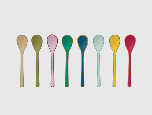 Enameled Salt Spoons