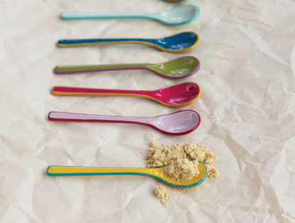 Enameled Salt Spoons