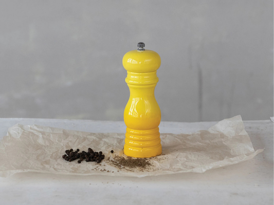Enameled Salt/Pepper Mill - Yellow Ombre