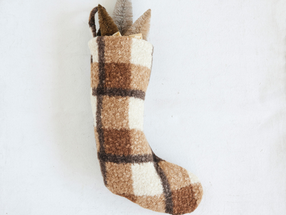 Faux Sherpa Stocking