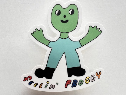 Feelin' Froggy Sticker