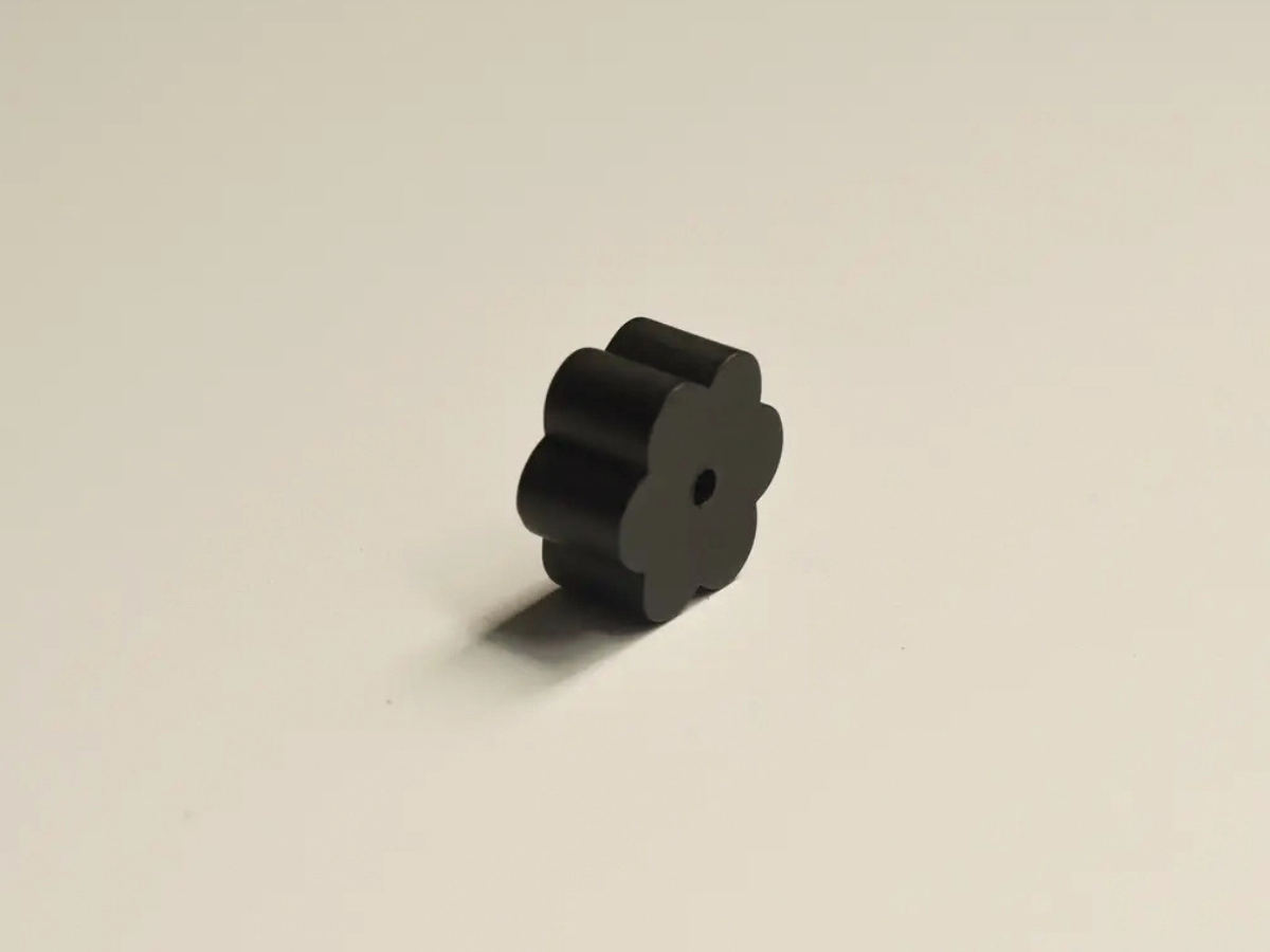 Black Flower Brass Incense Holder