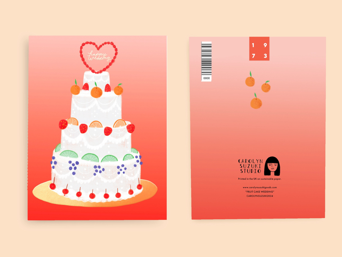 Fruit Cake Wedding - Wedding Card