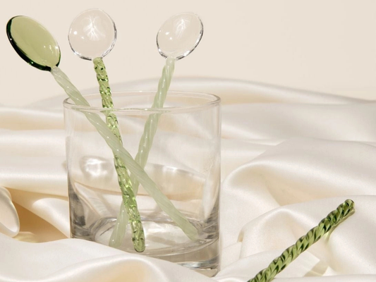 Glass Spoons - Set of 4