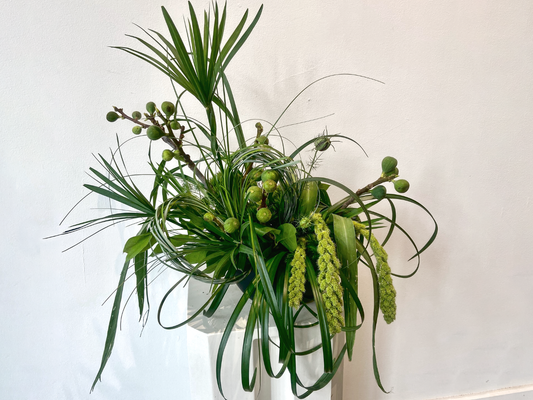 Green Experiment Flower Arrangement
