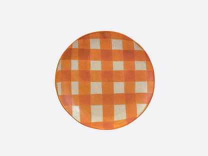 Hand-Painted Stoneware Plate