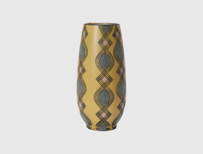 Hand-Painted Stoneware Vase