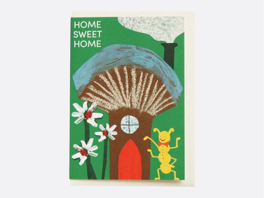 Home Sweet Home Mushroom House - Welcome Home Card