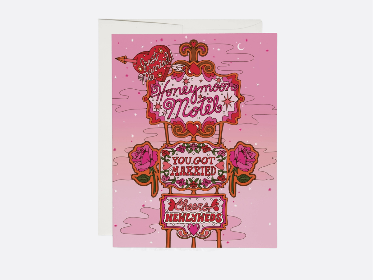 Honeymoon Hotel - Wedding Card