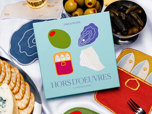 Hors D'oeuvres Cocktail Napkins - Set of 4
