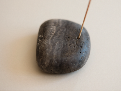 Incense Holder - Grey Travertine