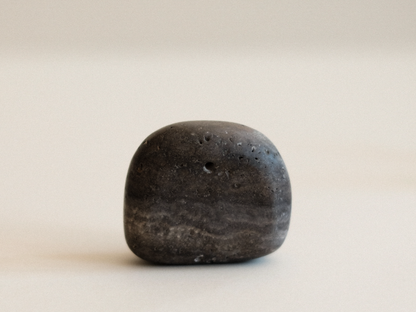 Incense Holder - Grey Travertine