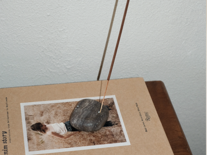 Incense Holder - Grey Travertine