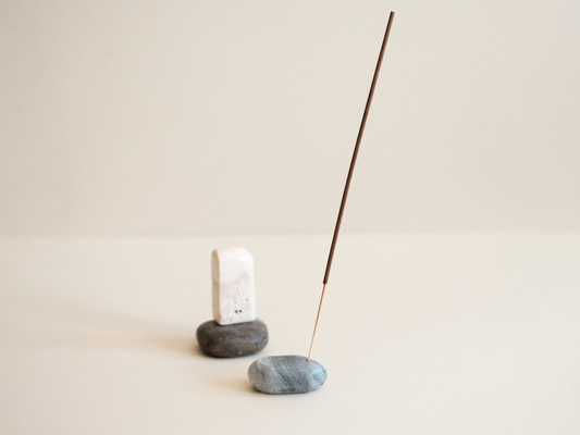 Incense Holder - Marble Grey