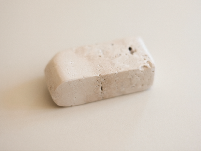 Incense Holder - Natural Travertine