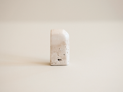 Incense Holder - Natural Travertine