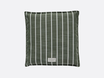 Kyoto Outdoor Cushion - Garden Green + Off White