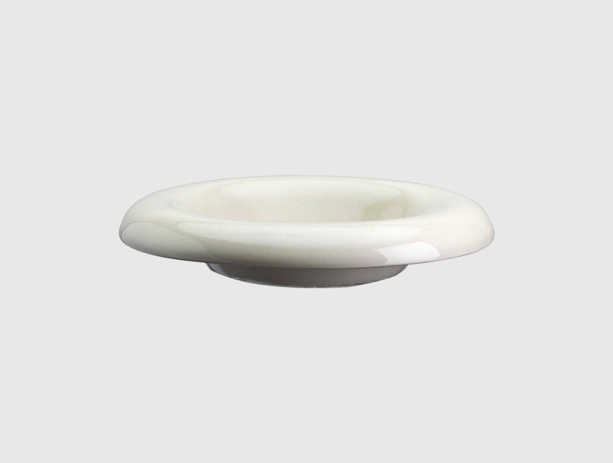 5" Lily Glazed Saucer - Sandstone