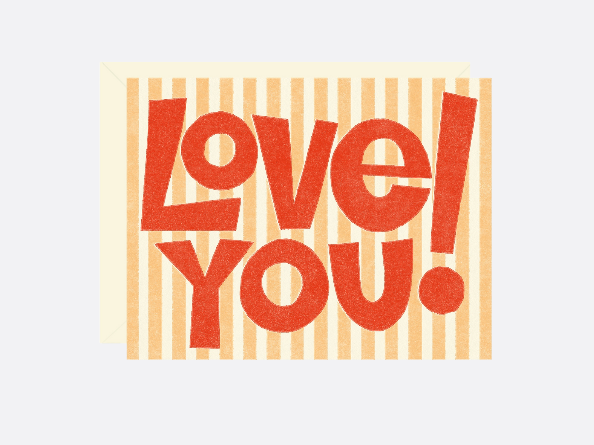 Love You - Valentine's Greeting Card